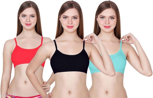 Padded Bandeau Bra pack of 3
