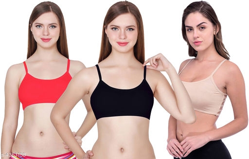 Padded Bandeau Bra pack of 3
