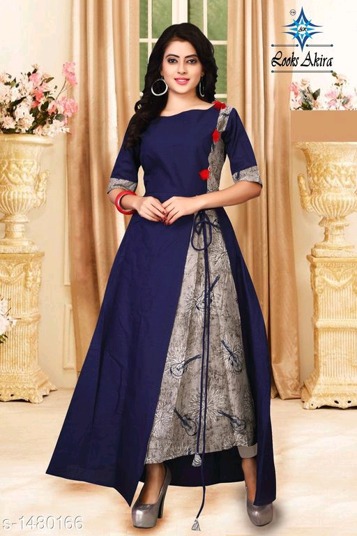 Women's Quirky Printed Cotton Slub Kurti