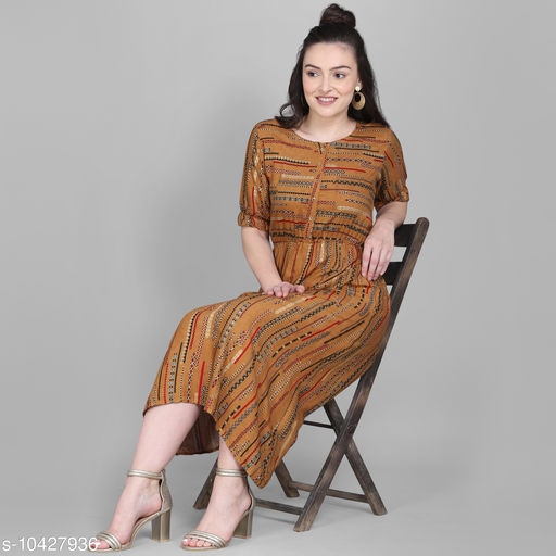 Women's Foil Printed Skater Dress 