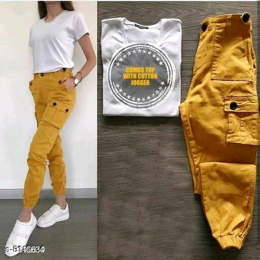 Stylish Rayon Women Top & Bottom Sets Top