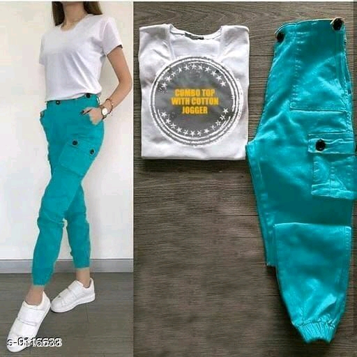 Stylish Rayon Women Top & Bottom Sets 