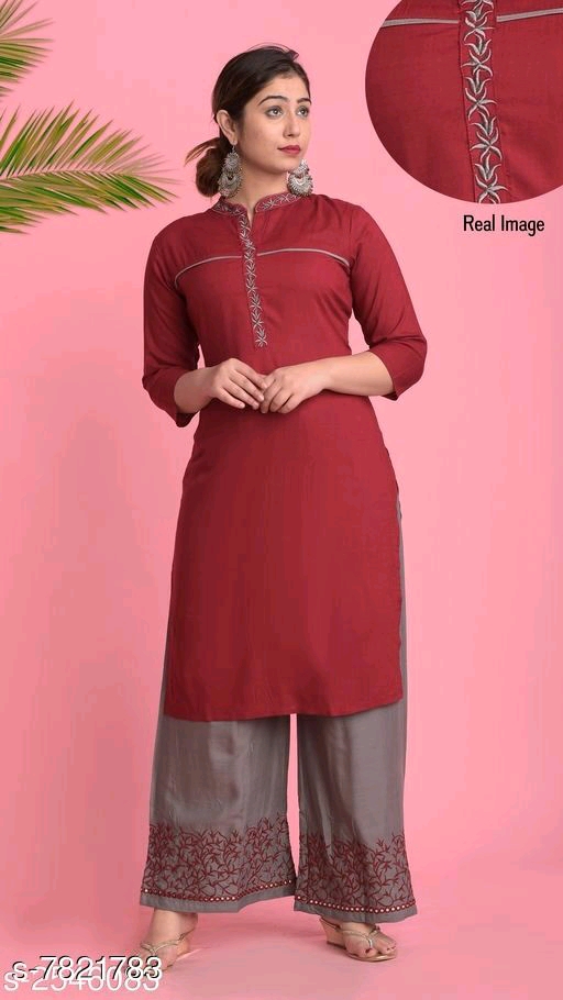 Women's Solid Anarkali Kurta with Pants Kurta