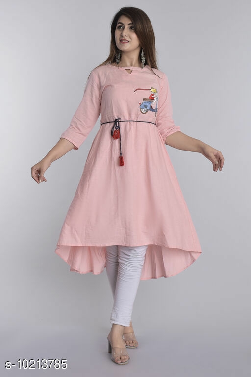 Women's Embroidered Cotton Kurti 