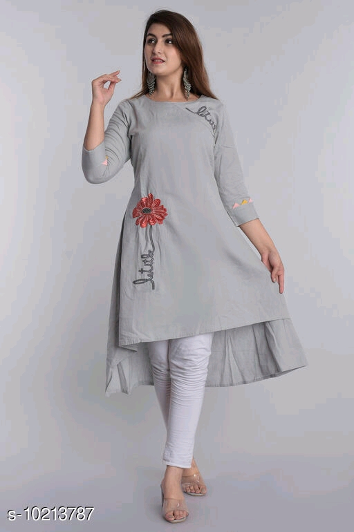 Women's Embroidered Cotton Kurti 