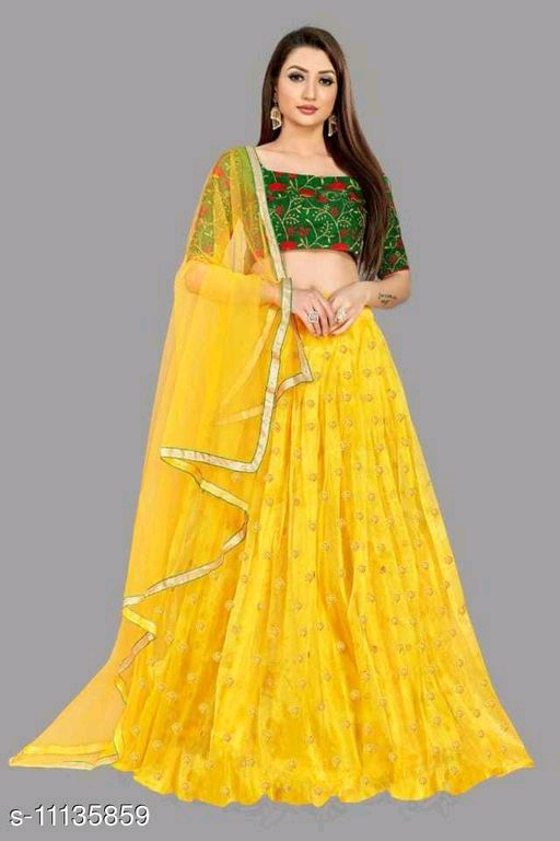 Aakarsha Alluring Women Lehenga Topwear Fabric: Art Silk Bottomwear