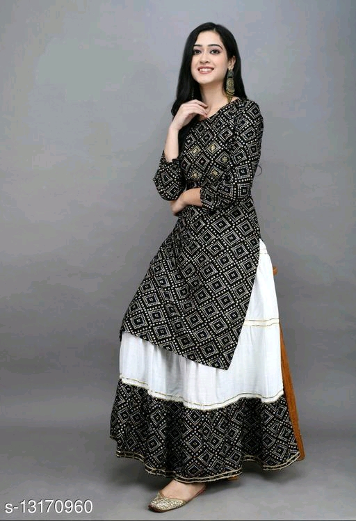 PANKHUDI SAREES BEAUTIFUL TOP AND SKIRT Kurta 