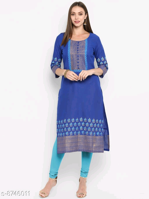 Women's Printed Cotton Kurti 